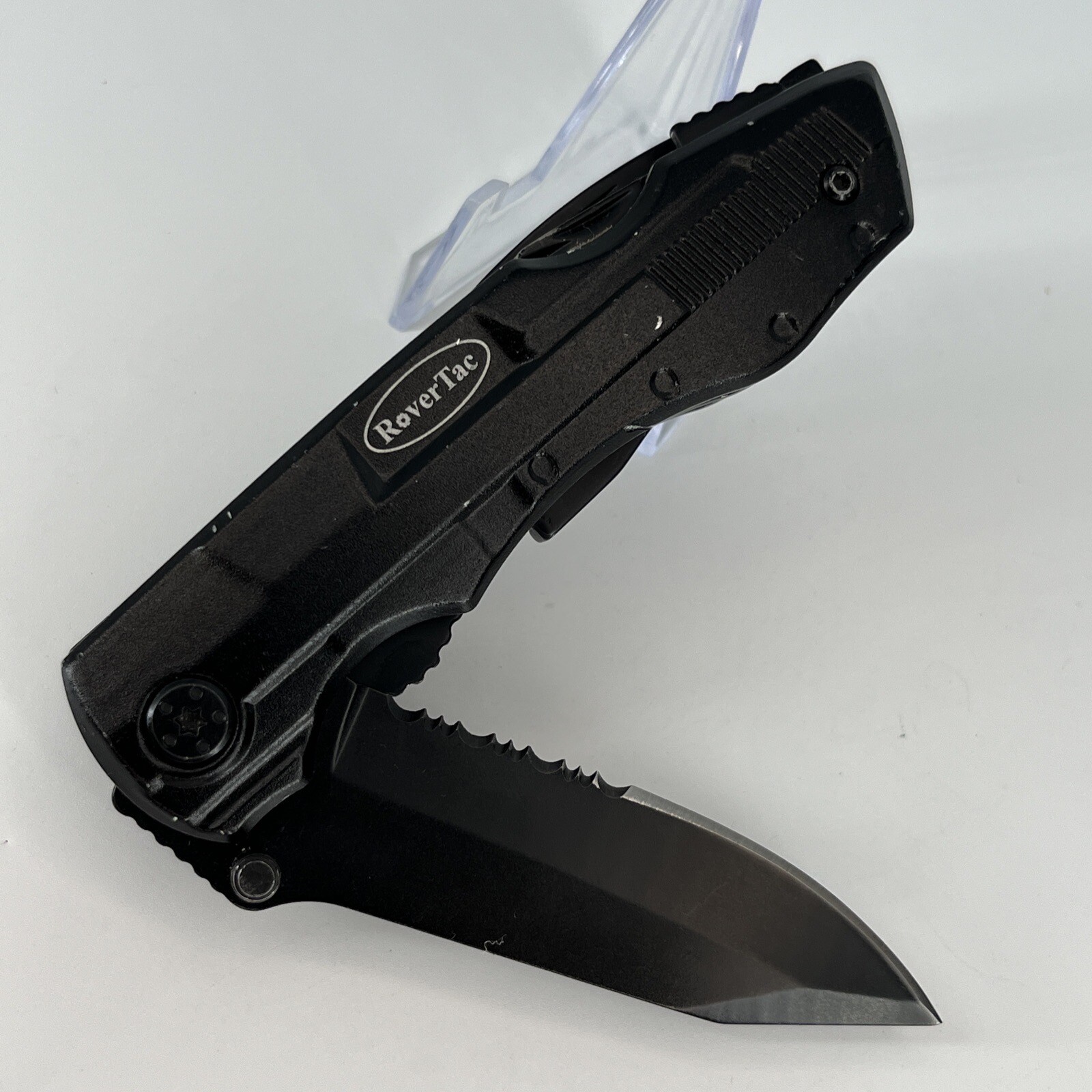 RoverTac Multitool Knife BLACK Camping Survival Knife & Pliers