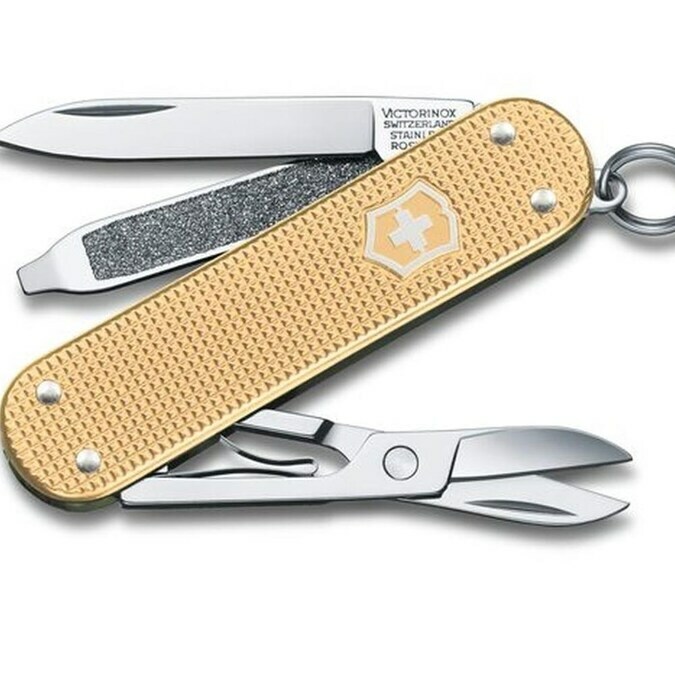 Swiss Army Knife, L.E. Champagne Classic Alox Victorinox 0.6221.L19 New In Box