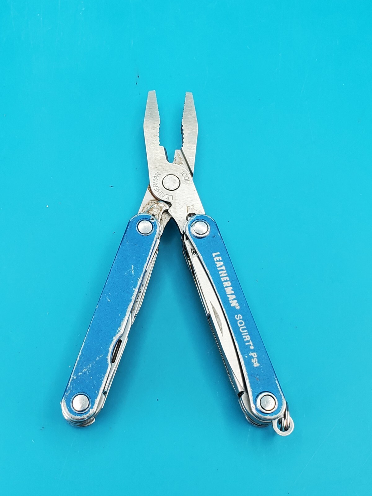 Leatherman SQUIRT PS4 Multi-Tool! BLUE! *broken scissors spring*