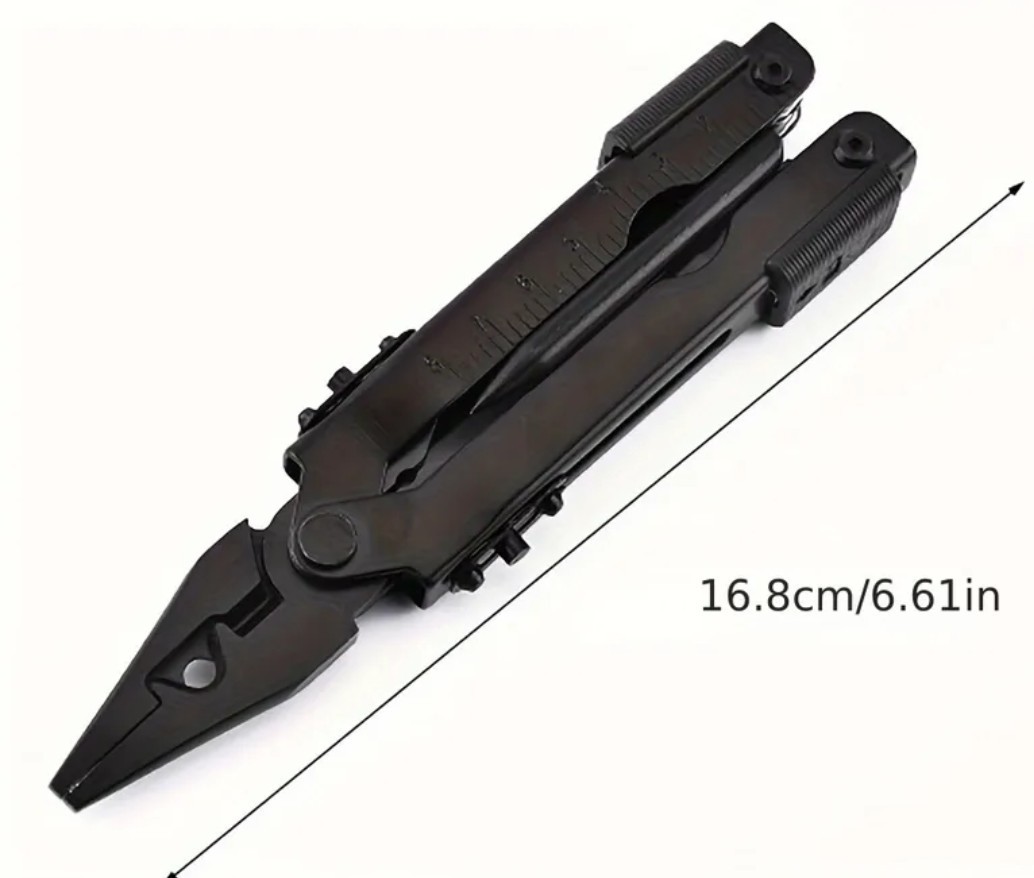 Outdoor Survival Multitool , Stainless Steel , 13 In 1 Compact Pocket Knife ,…