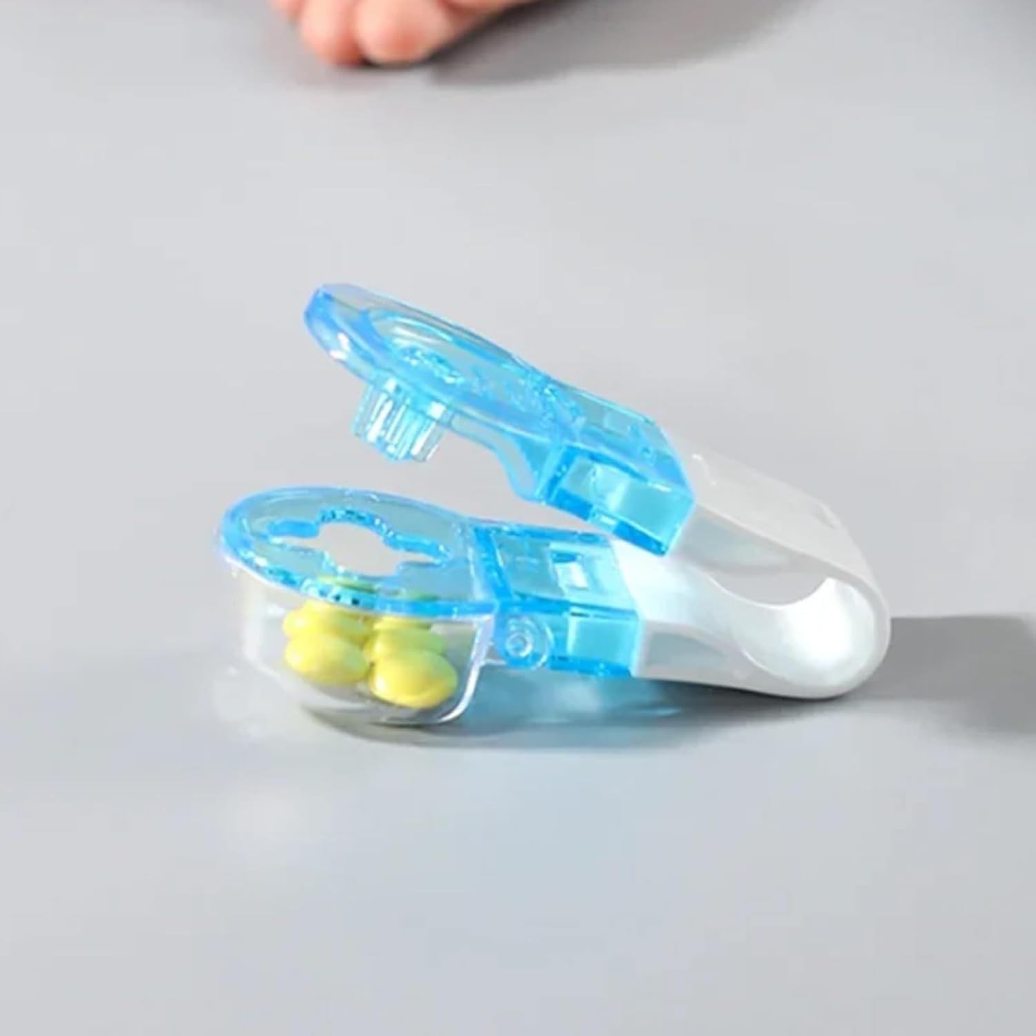 2 Pcs Blue Portable Pill Taker Remover, Blister Pack Opener Popper Assistance No
