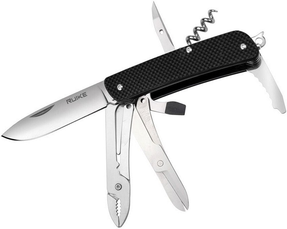 RUIKE Medium Multi-Tool Knife 12C27 Steel Blade 420 Steel Handle – M41-B
