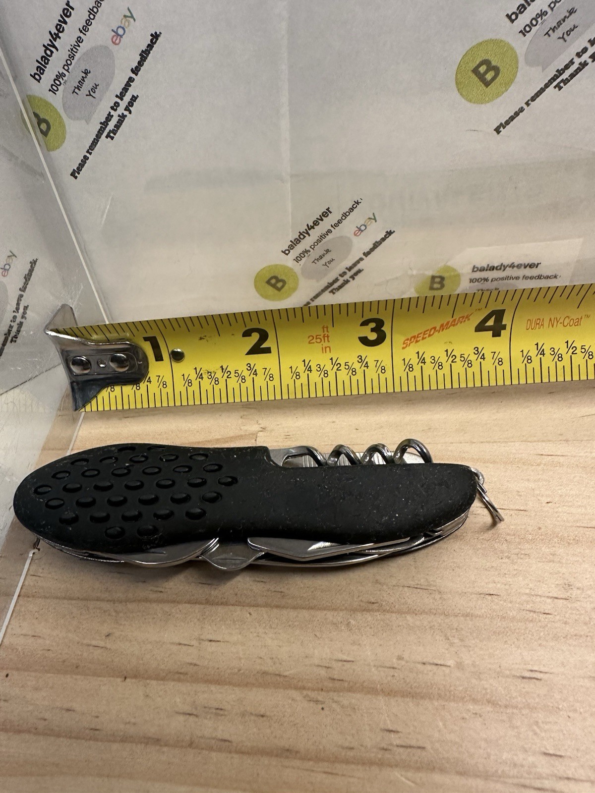Rubber Handled Multitool 3.5” Closed