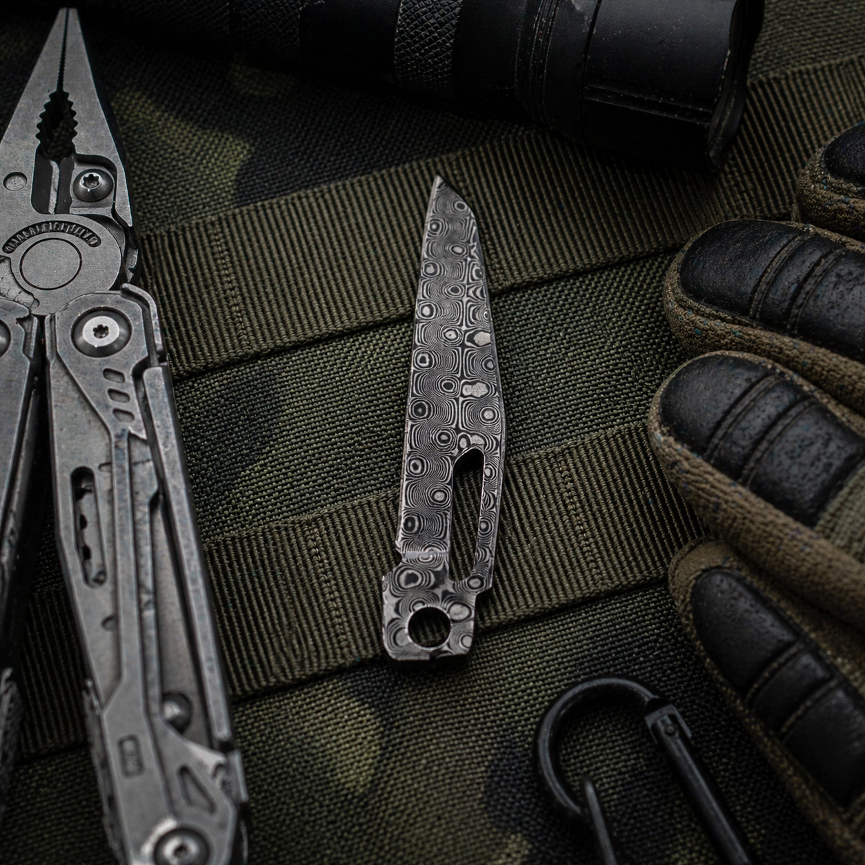 VG10 Damascus Blade 83mm 60HRC for Leatherman Signal CNC