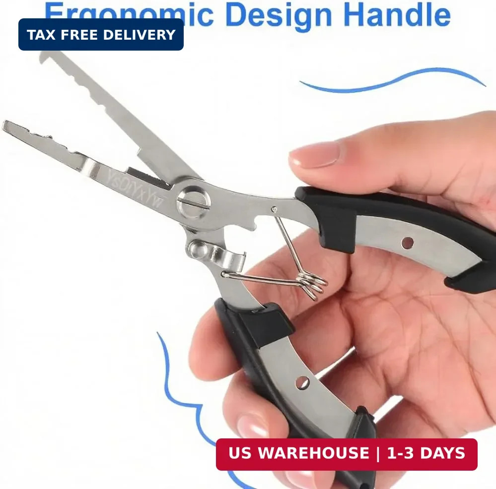 Fishing Pliers, 3rd Generation Multifunctional Stainless Steel Fish Pliers Hook