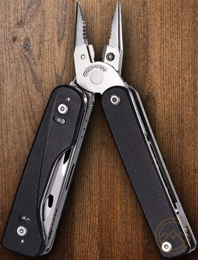 ROXON Flex Titan Multitool 16 Essential Tools With Black G10 Handles T Shank