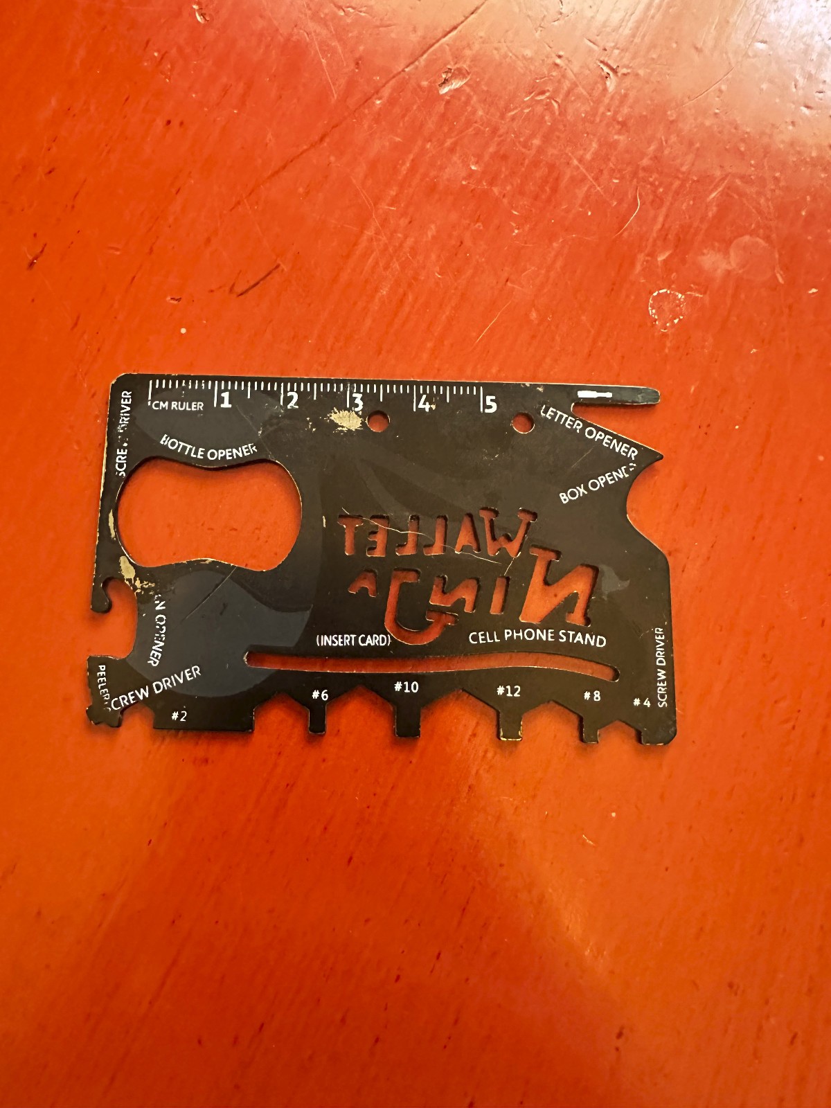 Wallet Ninja 18 in 1 Multi-purpose Credit Card Size Tool – Black