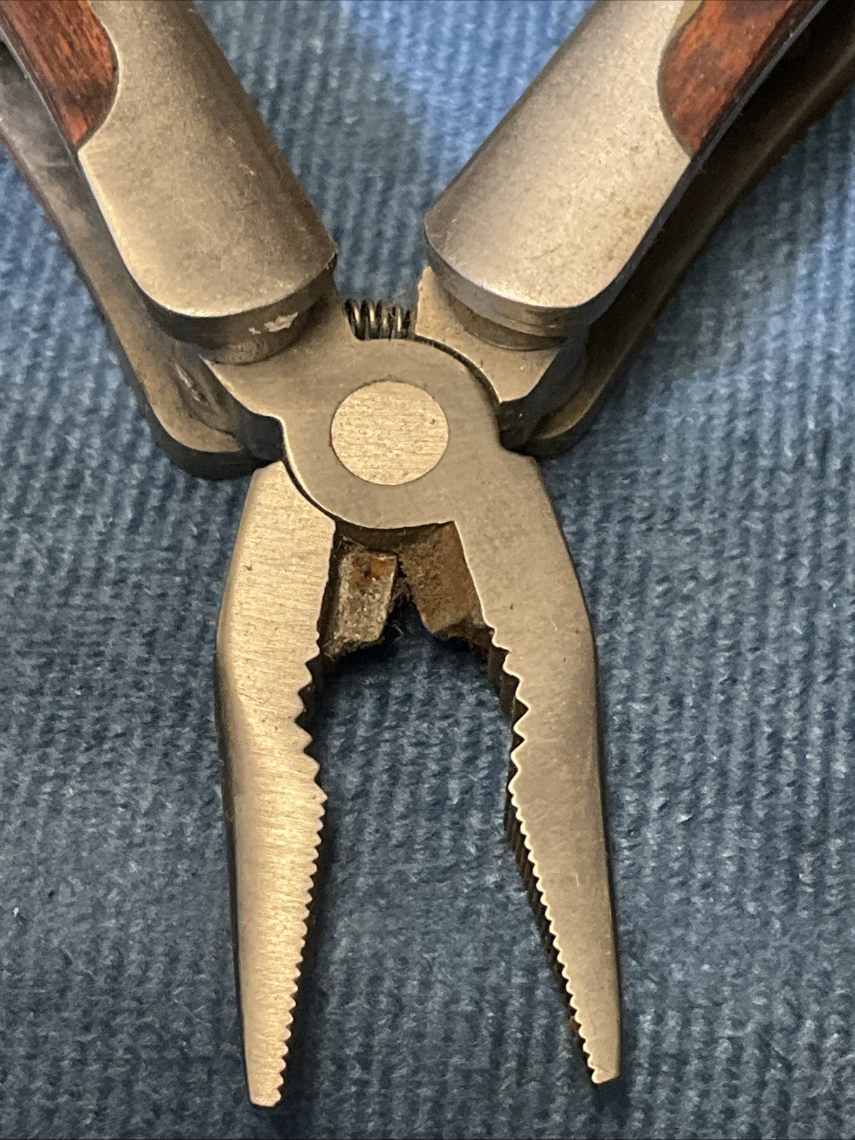 Sheffield 2CR Wood Grain Handle 12 in 1 Multi Tool Knife