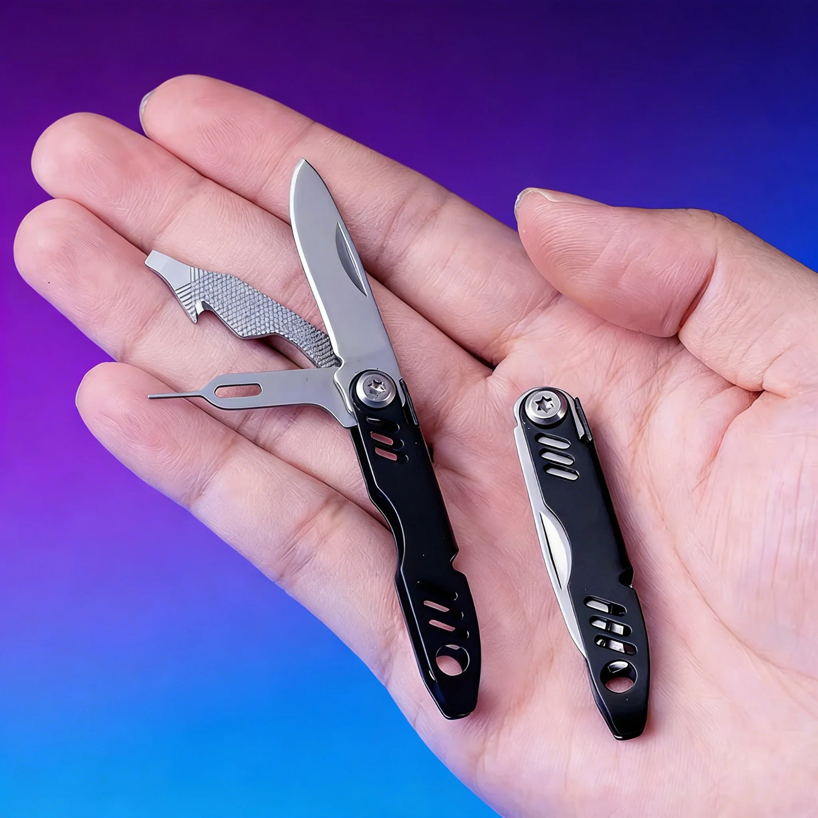 Mini EDC Gadget Keychain SIM Ejector Tool Multi-Function Portable Accessory