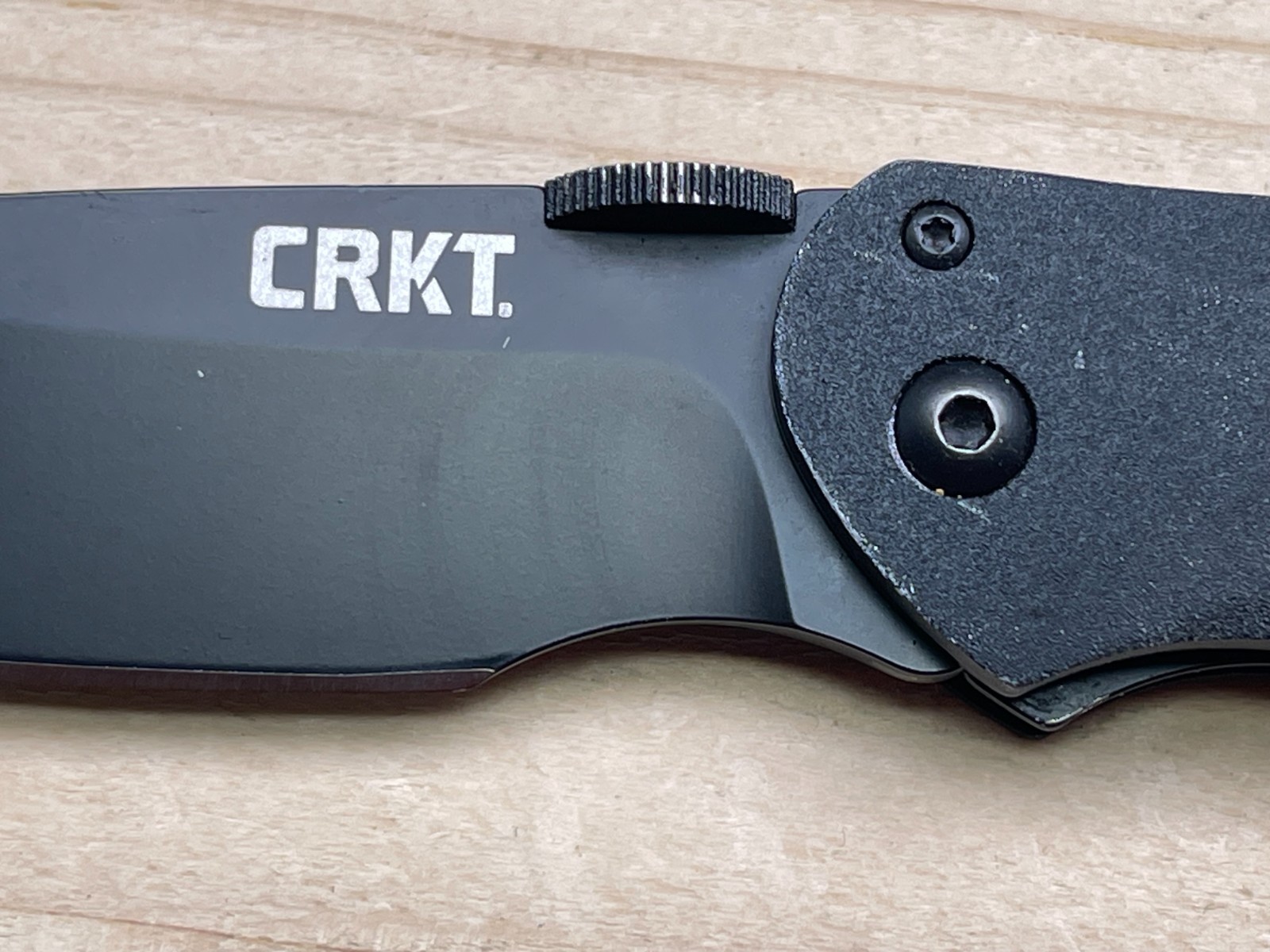 CRKT Argus 7030K Lerch Design Black A/O Folding Pocket Knife – Very Nice