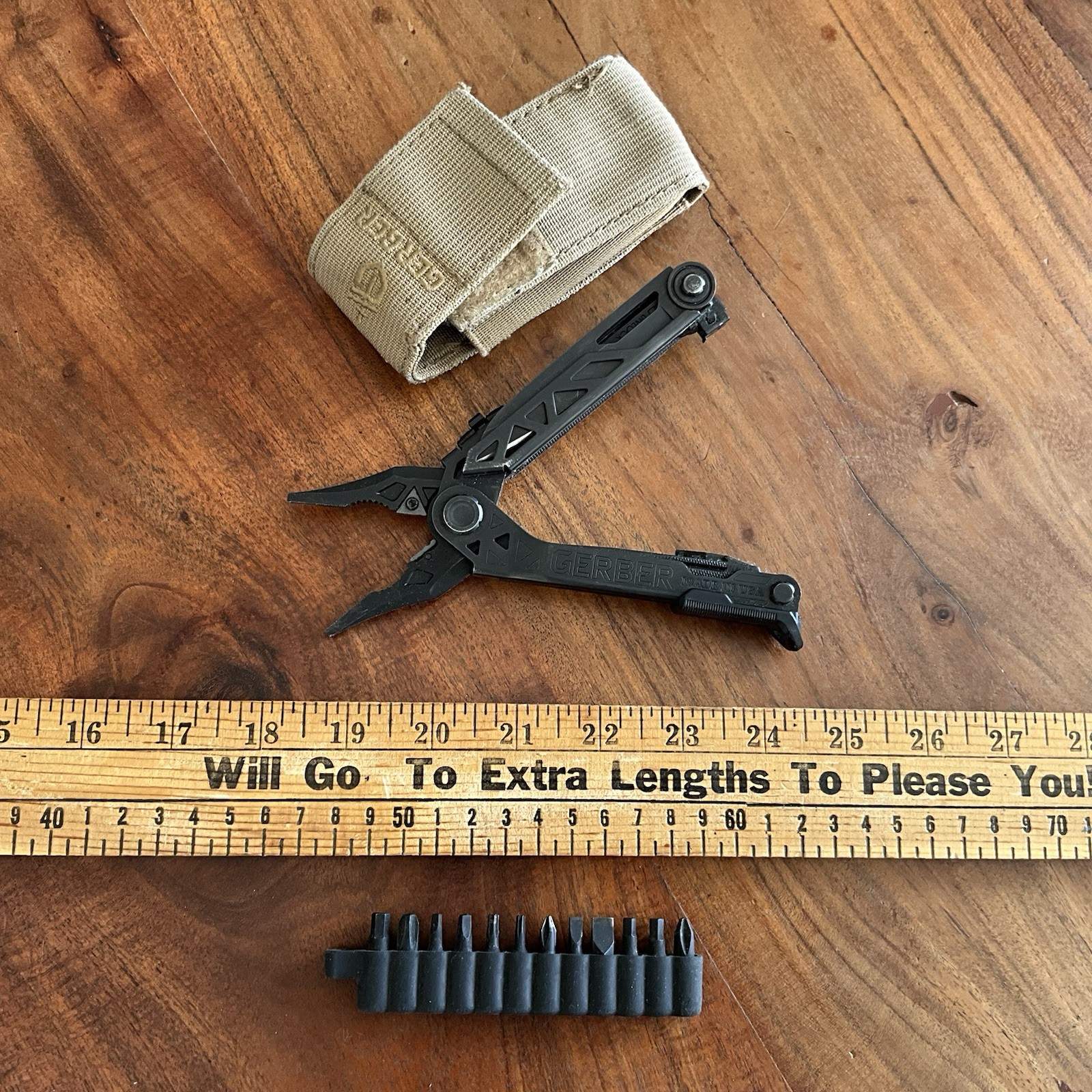 GERBER–CENTER DRIVE–MULTI PLIER–w/ BITS–GERBER CASE-MILITARY–EDC SURVIVAL