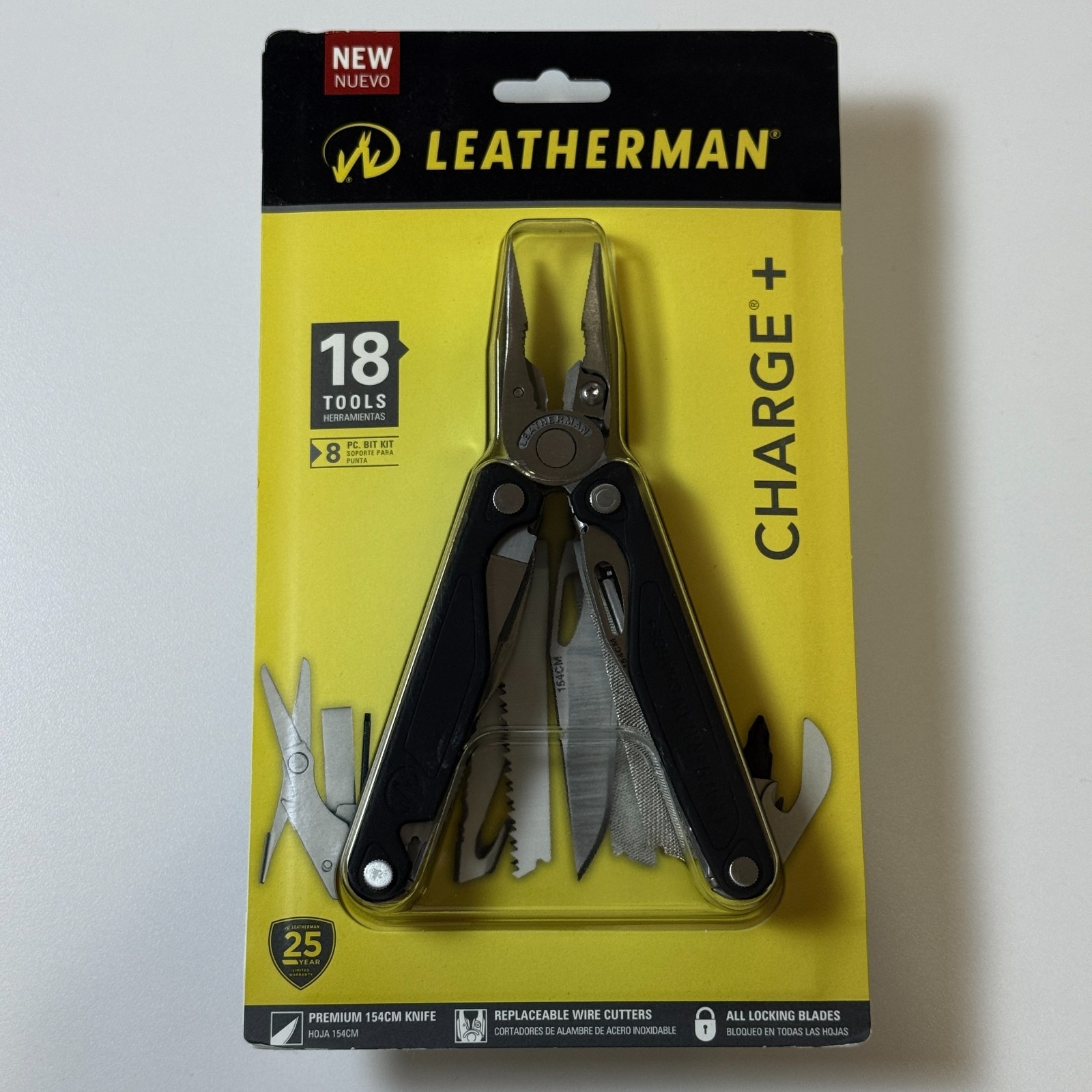 Leatherman Charge Plus Multitool 18 Tools 154CM Black with Sheath Discontinued