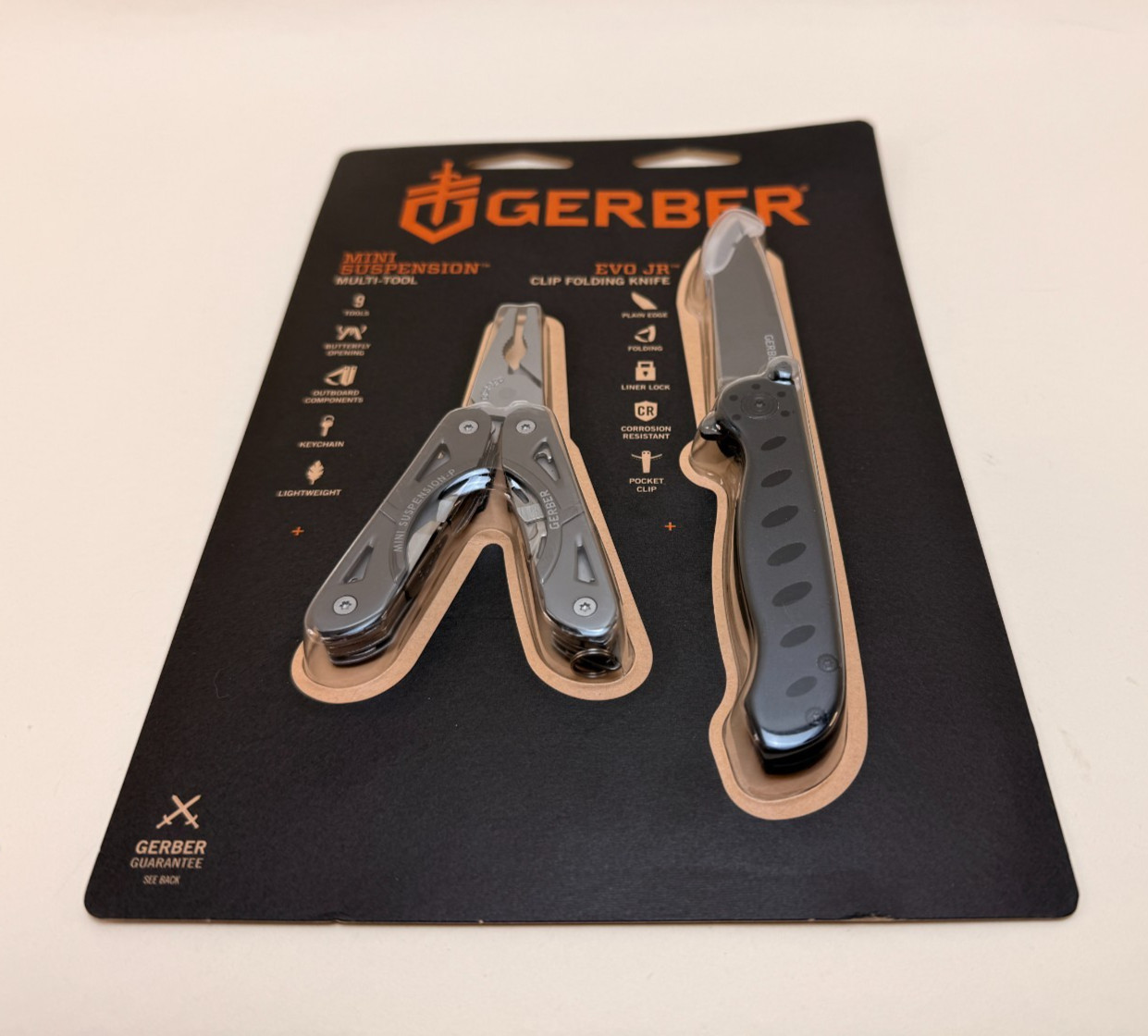 NEW/SEALED Gerber Mini Suspension Multi-Tool and EVO Jr. Folding Knife Combo Set