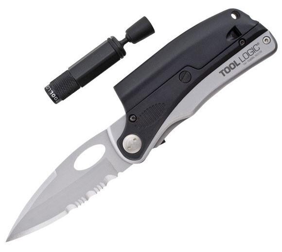 Tool Logic SLPRO 1 , Folding Knife & Magnetic LED Flashlight, SLP1-T