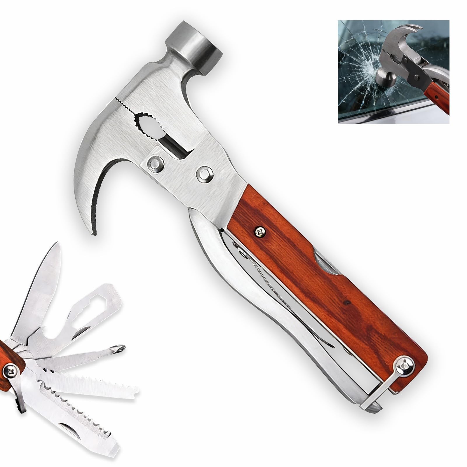 Multi Tool Hammer, Multi Tool Hammer for Manner, 16-in-1 Multi Tool Mini Hamme…