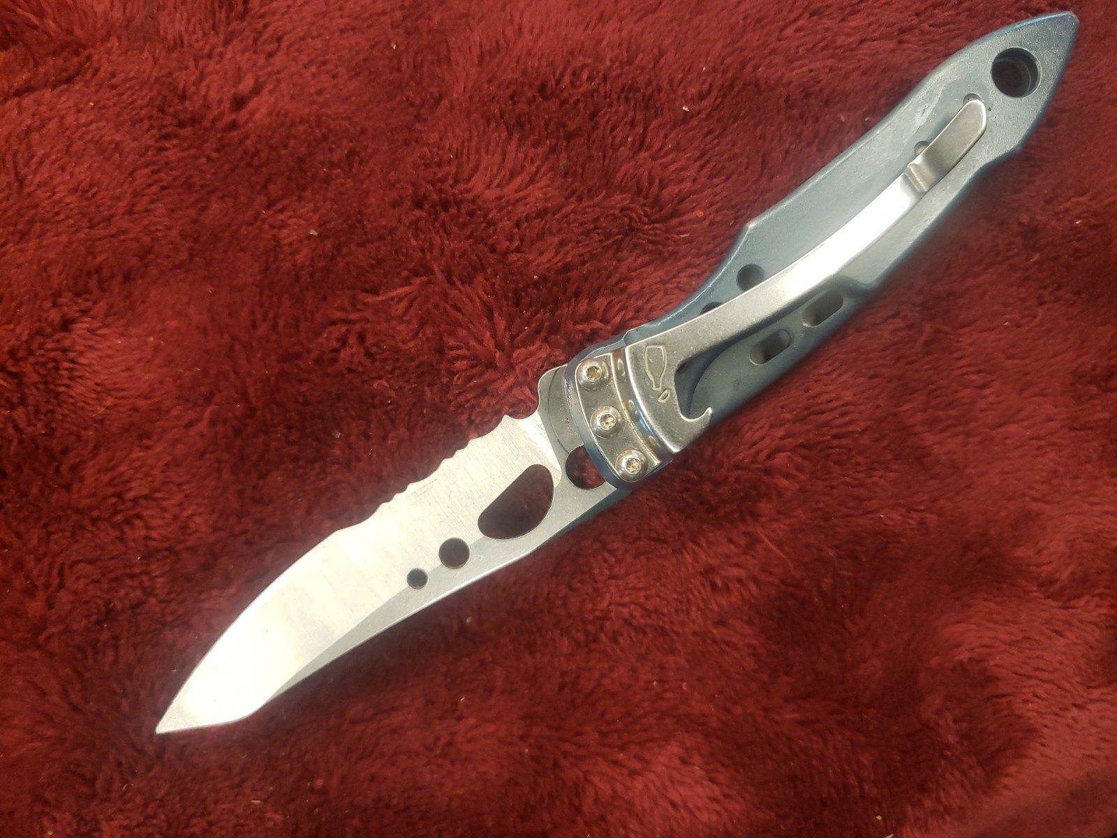 Leatherman Skeletool KBX Denim Slate Blue Pocket Knife w/ Bottle Opener