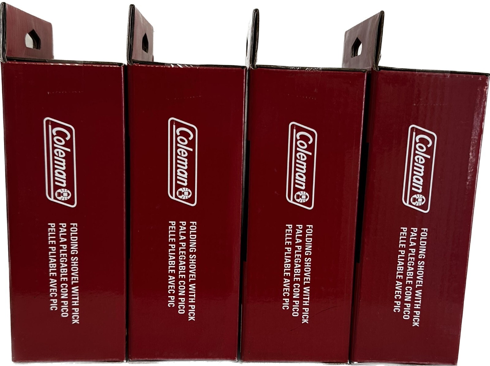 4 Pk Coleman Folding Shovel with Pick Durable Tempered Steel Construction (New)