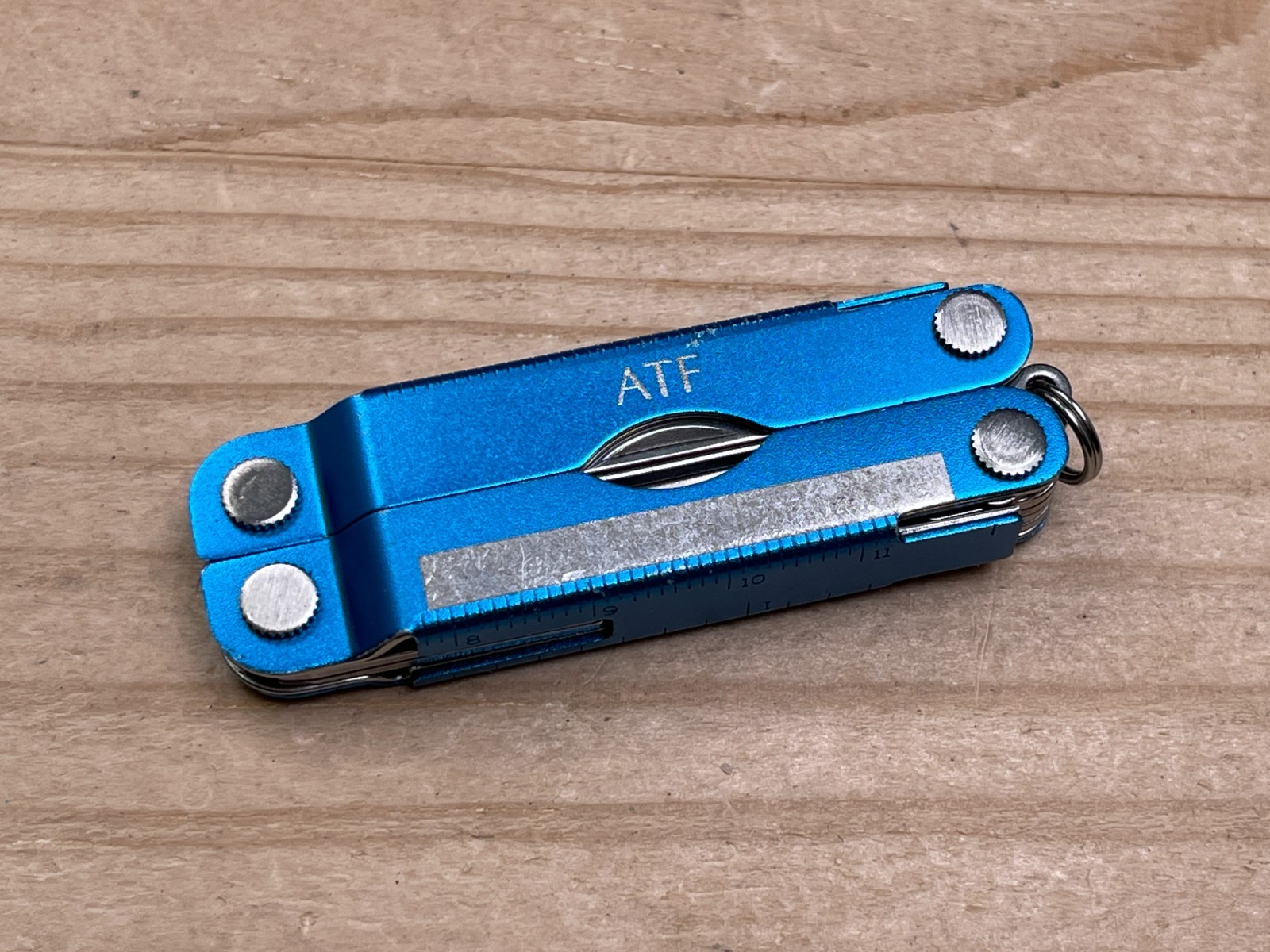 Leatherman Micra Blue Anodized Aluminum Multi-tool Knife w/ATF Logo 05/07
