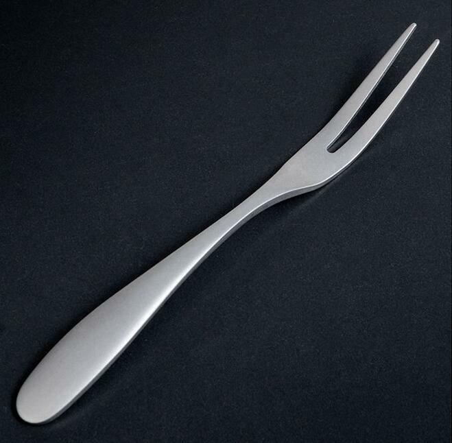 Portable healthy tableware Pure Titanium ableware fruit Fork Camping EDC Tools