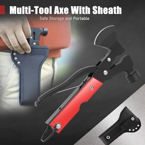 14-in-1 Camping Multitool Hammer – Survival Gear with Axe, Knife, Pliers & More