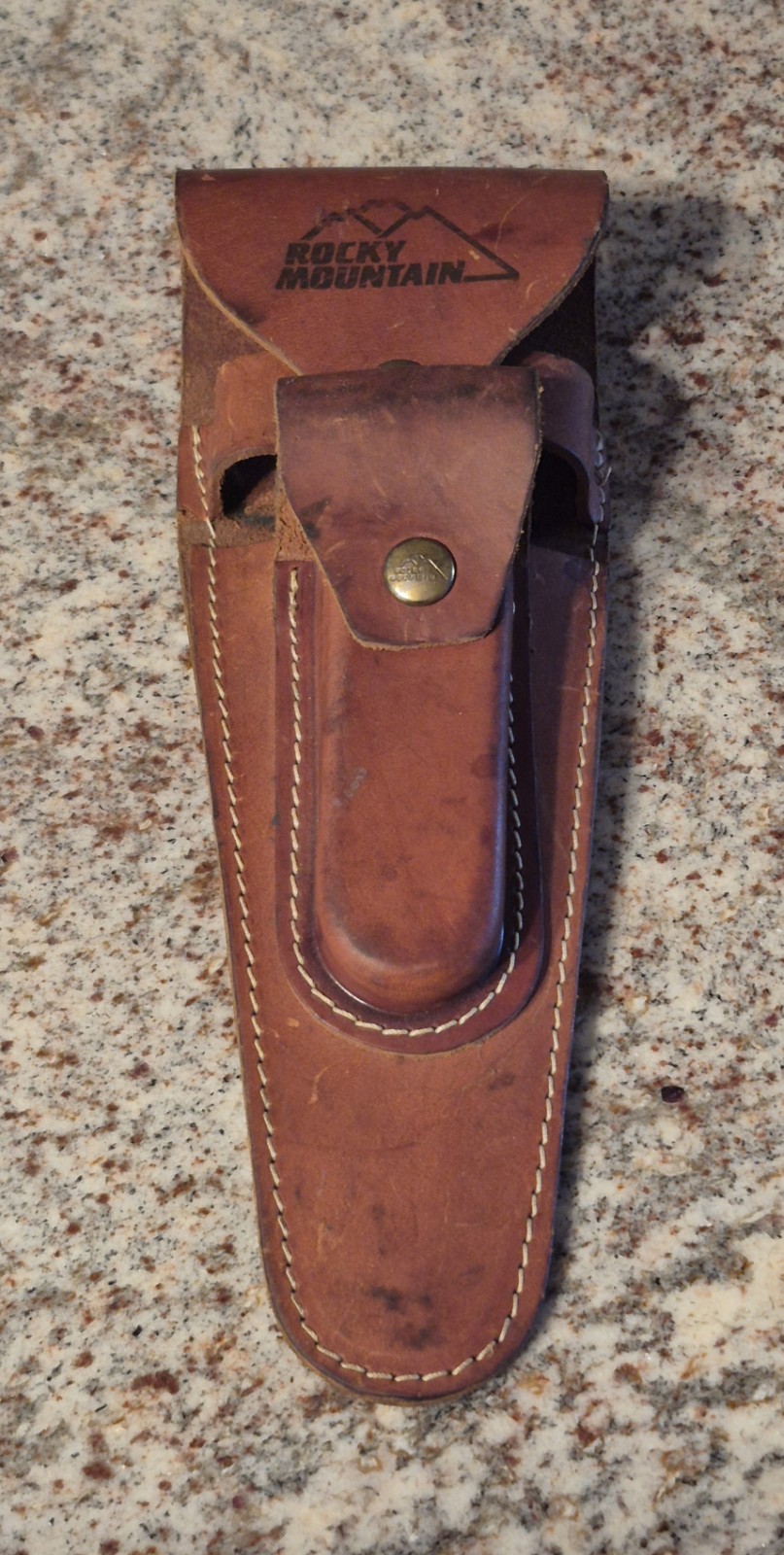 Vintage Rocky Mountain Pac Saw Dubois, WY w/Leather Sheath