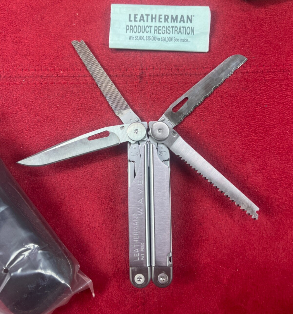 Leatherman Original Wave Leather Sheath Collectable Pat Pend Pre 2005 NOS!!