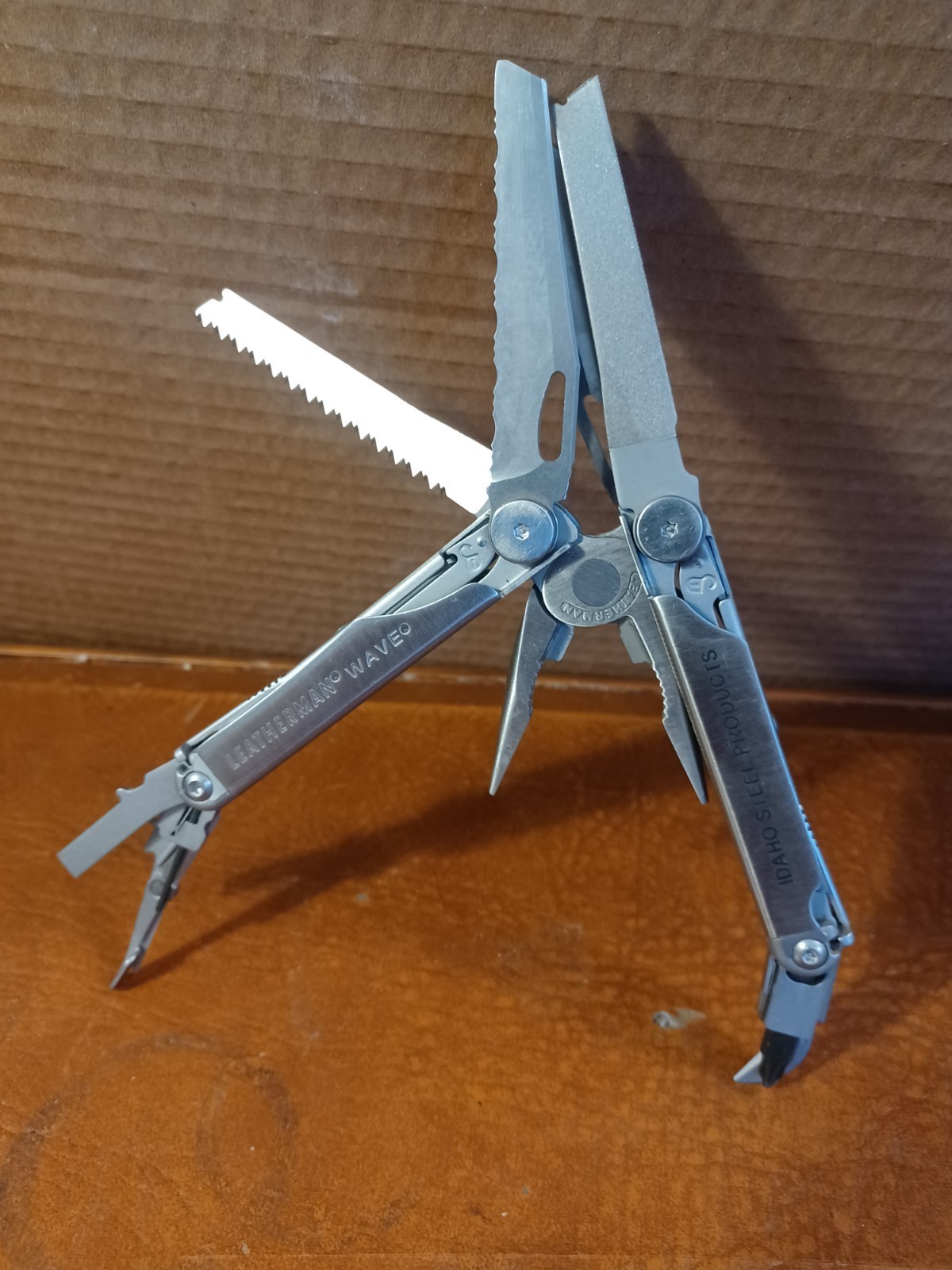Idaho Steel Products Leatherman Wave Plus Multitool Stainless Steel Knife (D2)
