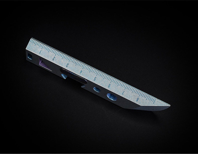 Titanium alloy inlaid with Damascus steel EDC Tool Pry bar