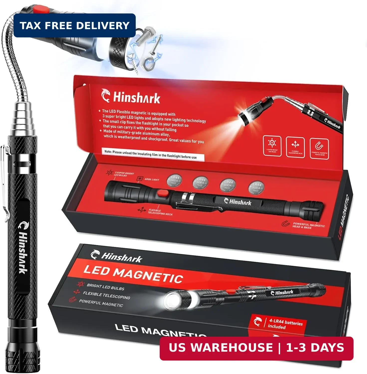 Telescoping Magnetic Pickup Tool Cool Gadgets Birthday Anniversary Gift for Men