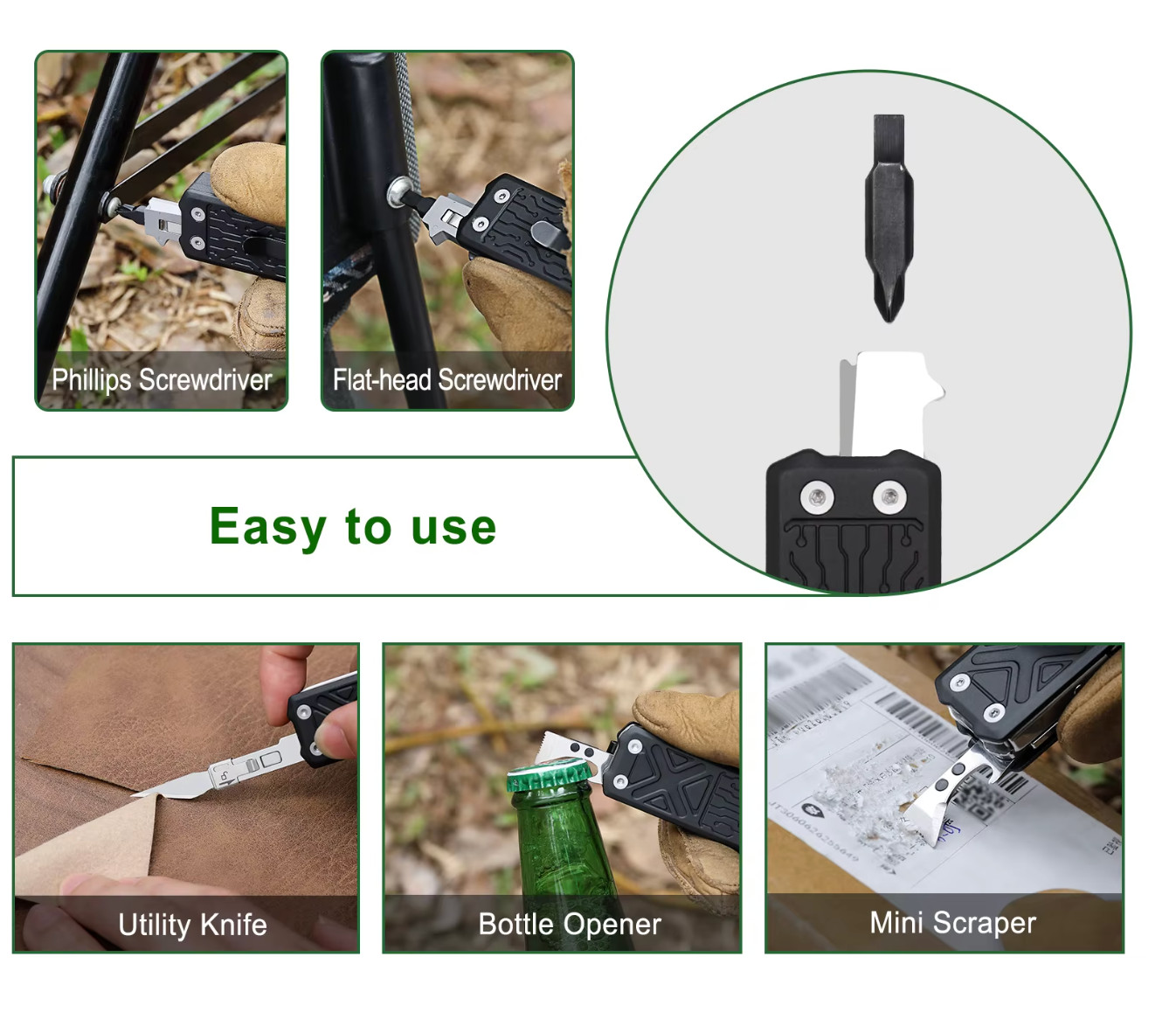 NexTool Pocket Multitool E1 10 In 1 Folding Knife Scissors File Outdoor Hiking