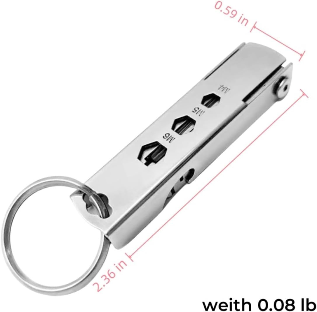 11-In-1 EDC Multi Tool with Pocket Knife for Men, Stainless Steel Bottle Opener