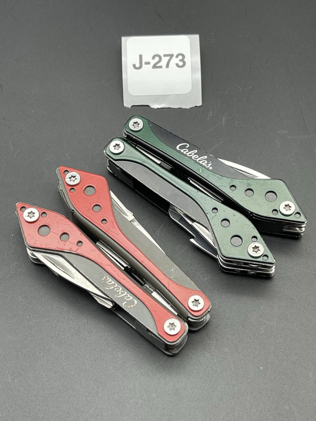 Cabelas Small Multi-Tool Green Red Lot Of 2