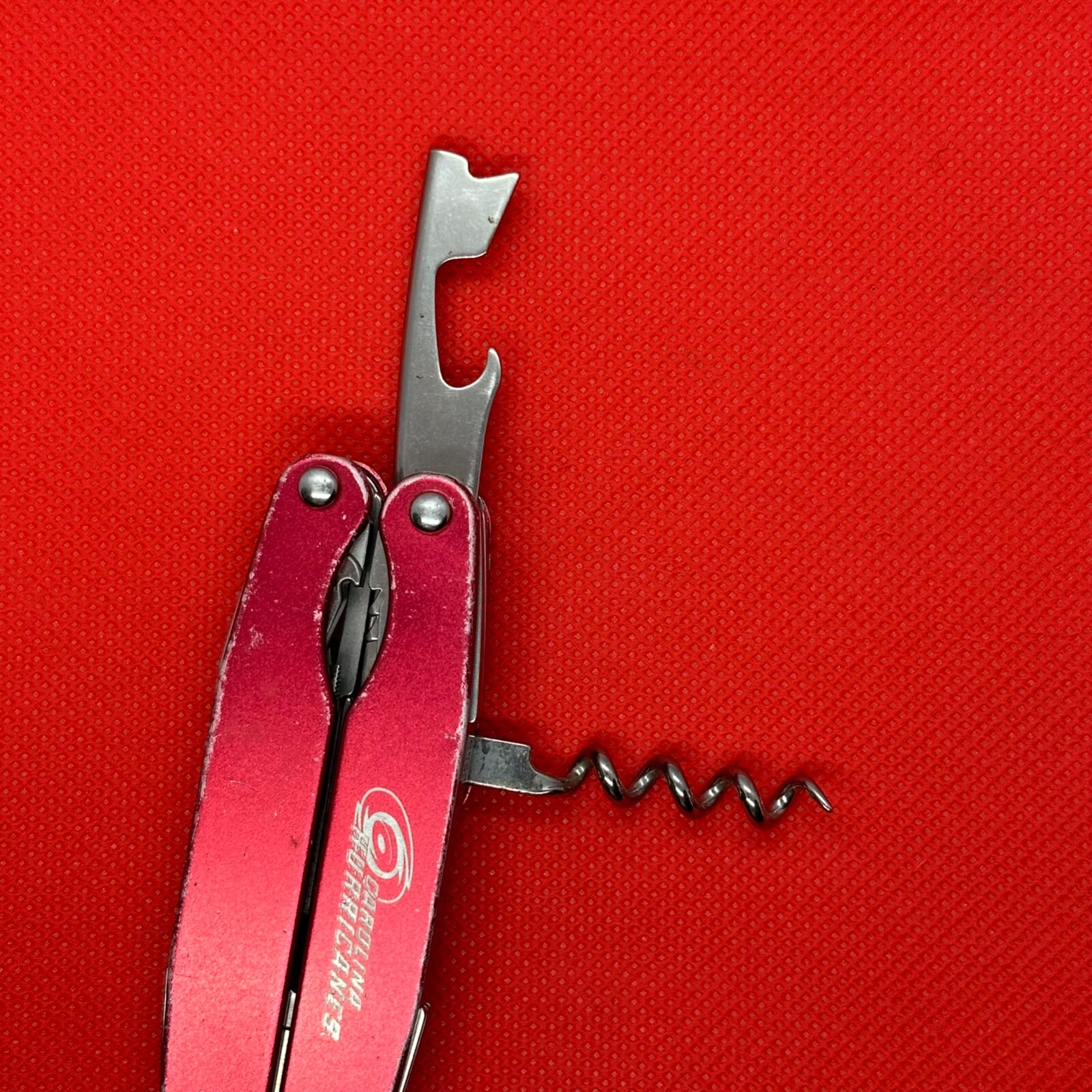 Retired Gen 1 Red “Carolina Hurricanes” Leatherman Juice C2 Multitool. **READ**
