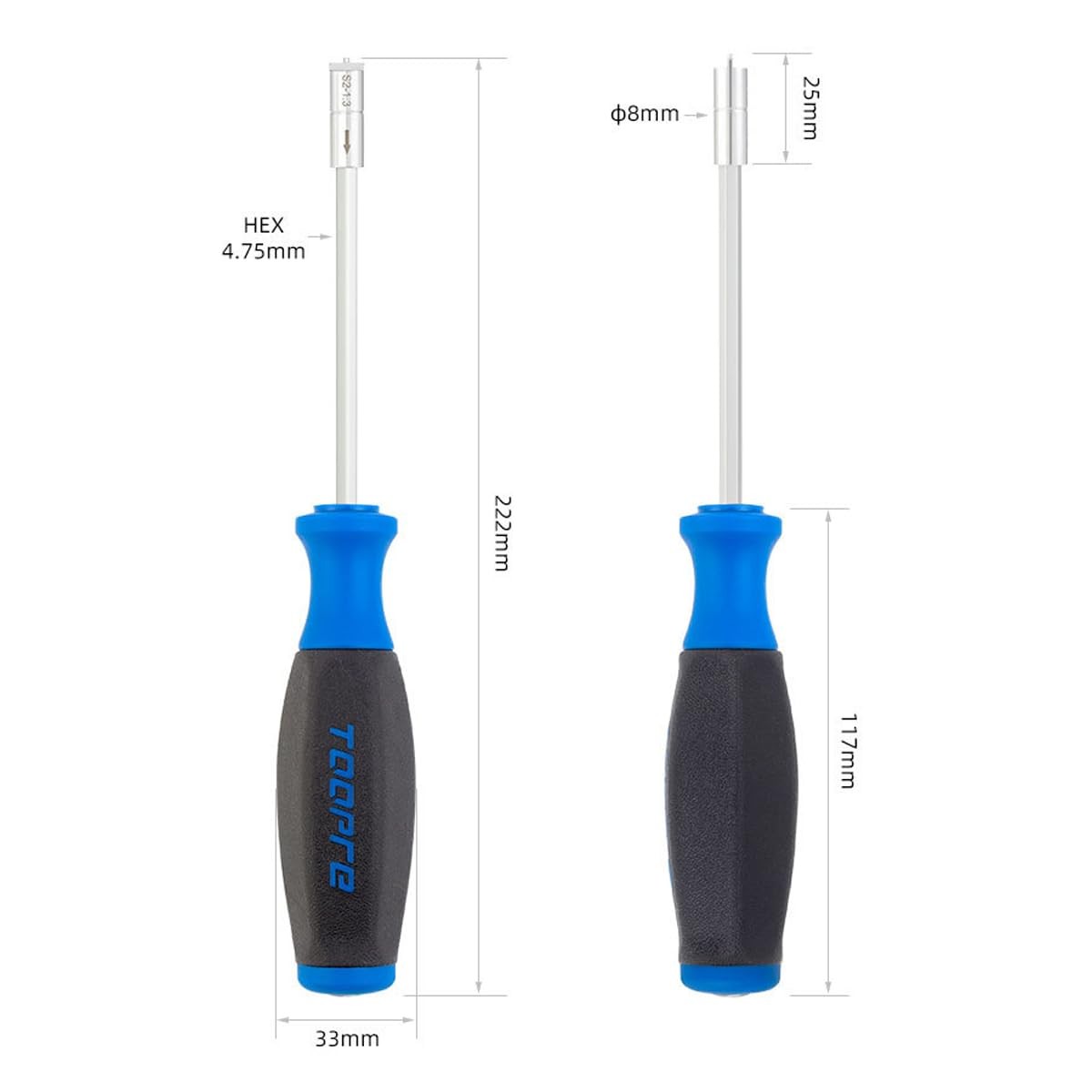 Bicycle Spoke Nipple Wrench, 5-in-1 Multi-Function Tool with Interchangeable …