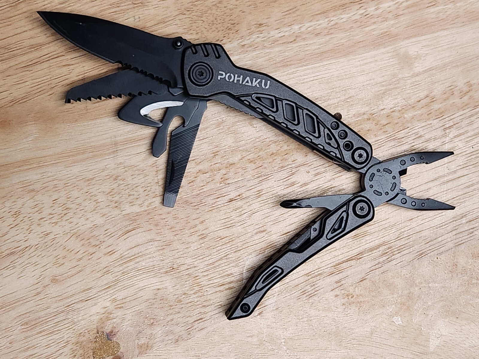 Pohaku Multi Tool Pliers Knife Saw Bottle Opener