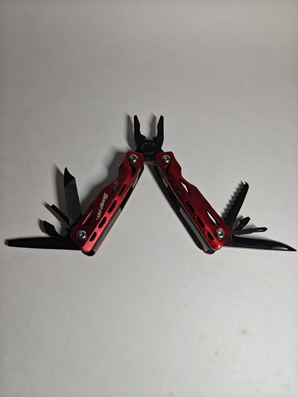 Snap-On Tools Red Multi-Tool Folding Pocket Knife w/ Pliers – Compact Tool