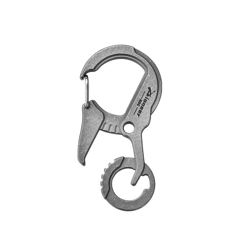 EDC Titanium Alloy Multi tools Personalize Keychain Bottle Opener Outdoor Buckle