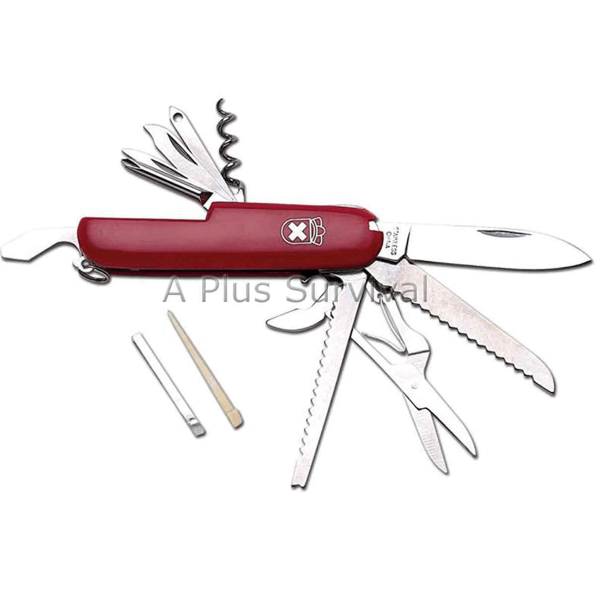 Swiss Style Royal Crest 16 Function Multi Tool Knife 420 Steel Survival