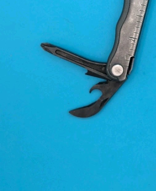 Leatherman Kick Multi-Tool, Knife, Pliers, Retired! BLACK! *ART PARKER*
