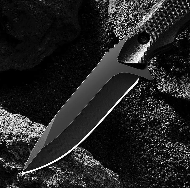 1pc Stainless Steel Sheath Pocket Knife High Hardness Outdoor BBQ Tool – NEW