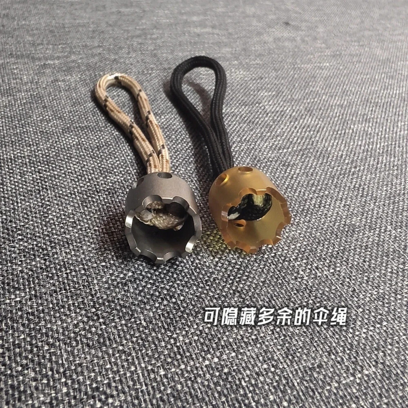 EDC Ultem PEI Titanium Beads A Kinife Pendant Paracord Decorations Bracelet