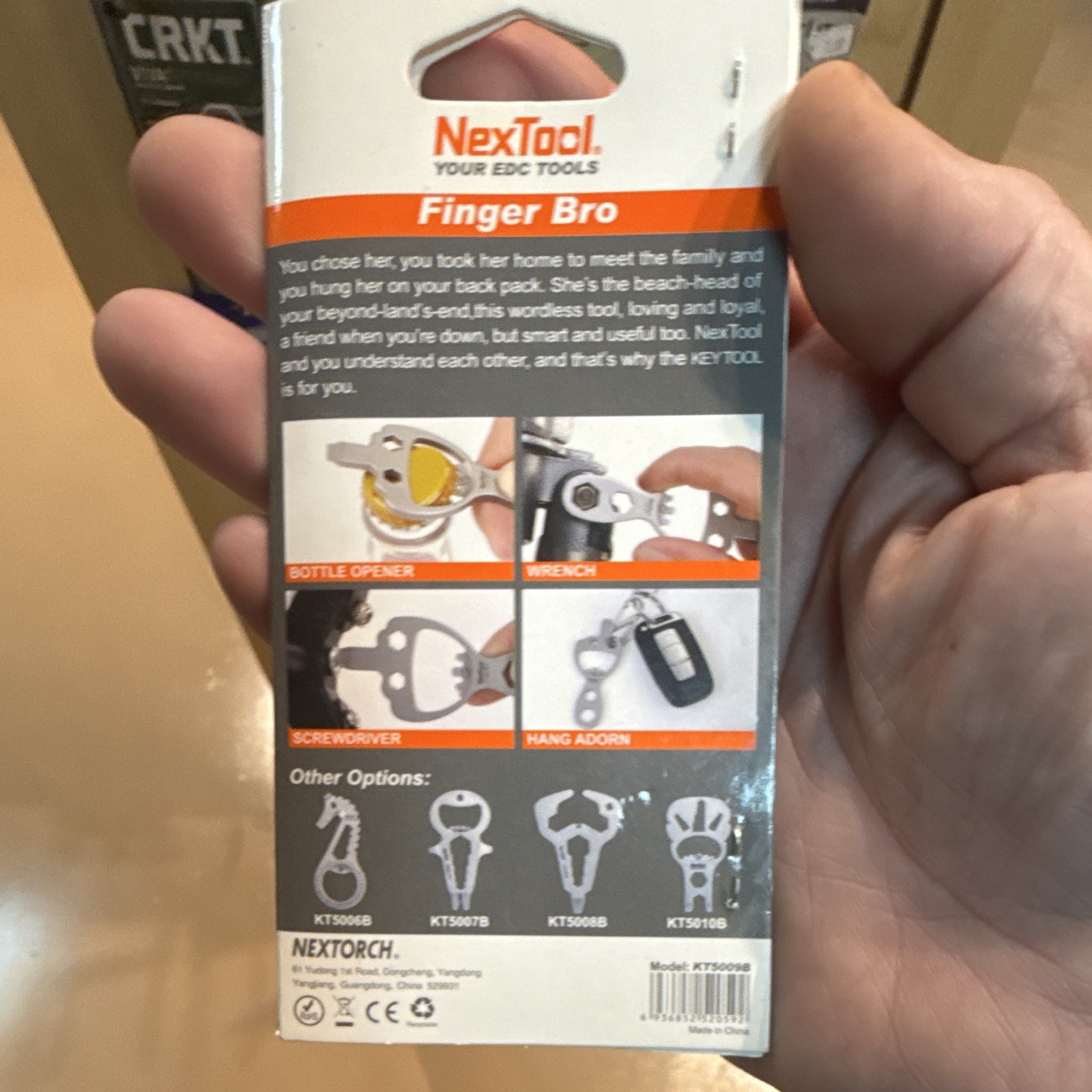 NexTool Finger Bro KT5009B Stainless Multi-Tool Key Bottle Opener Wrench