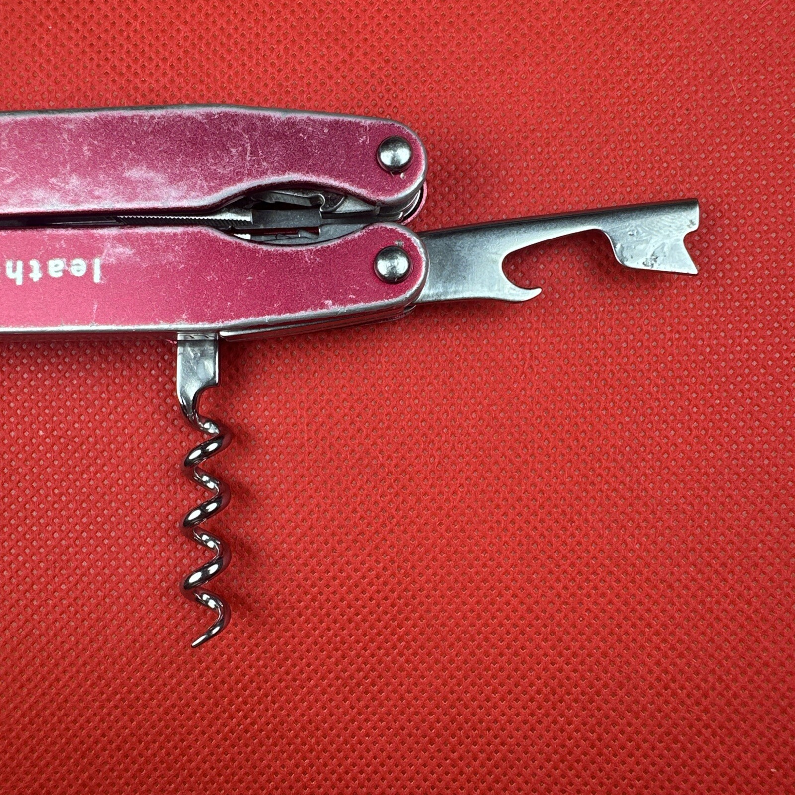 Retired Pat. Pending Gen 1 Red Leatherman Juice C2 Multitool. Great EDC!