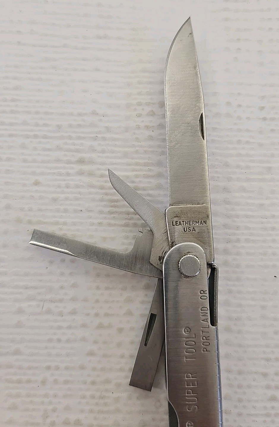 Vintage Leatherman SuperTool Pat Pend USA Stainless Steel Multi-Tool 10 In 1