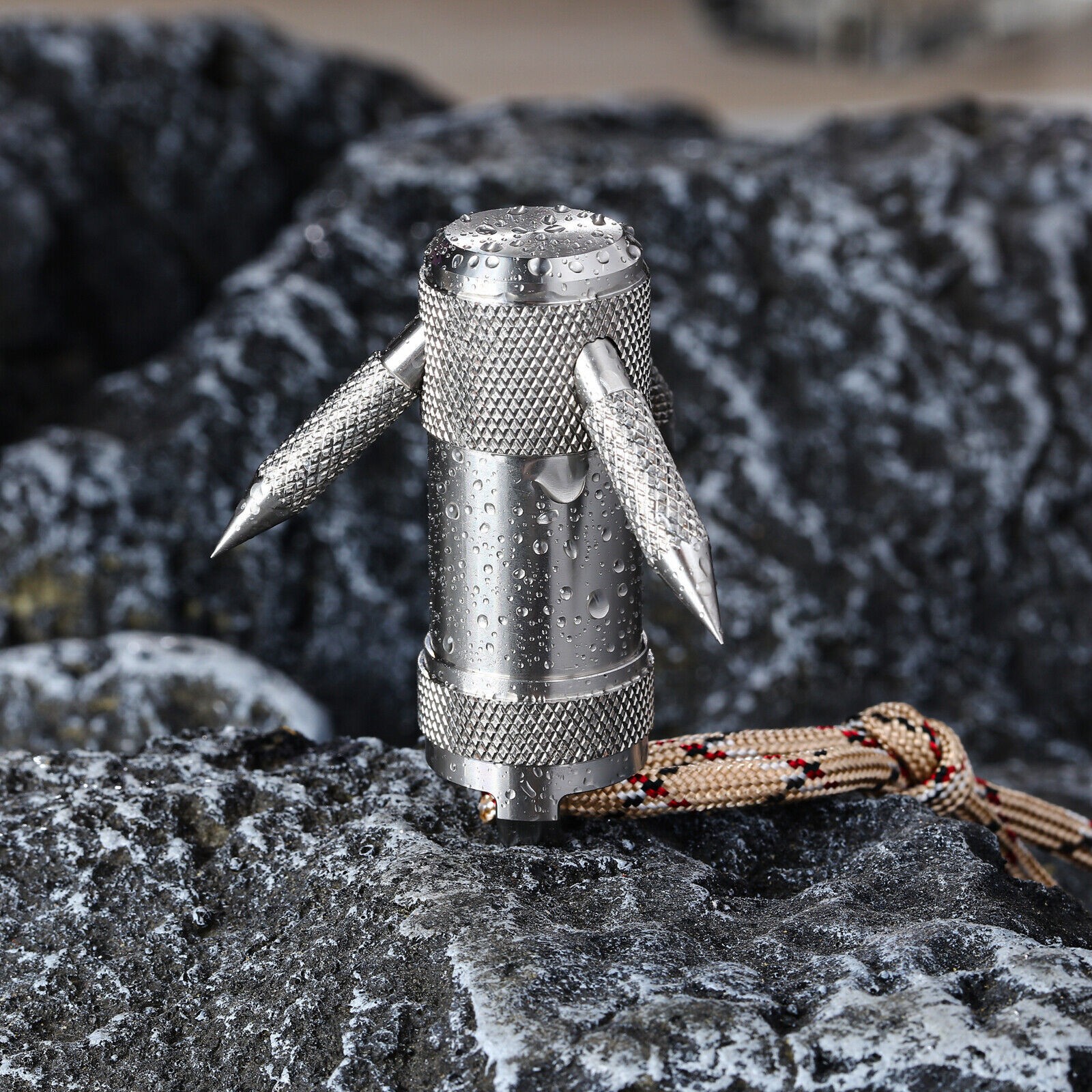 EDC Capsule Grappling Hook Waterproof Container Throw Out Hook Anchor Tool