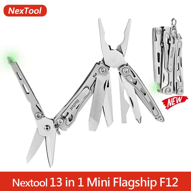 Nextool Keychain Mini Flagship F12 Folding Multi Tool 13 in 1 Screwdriver Pliers