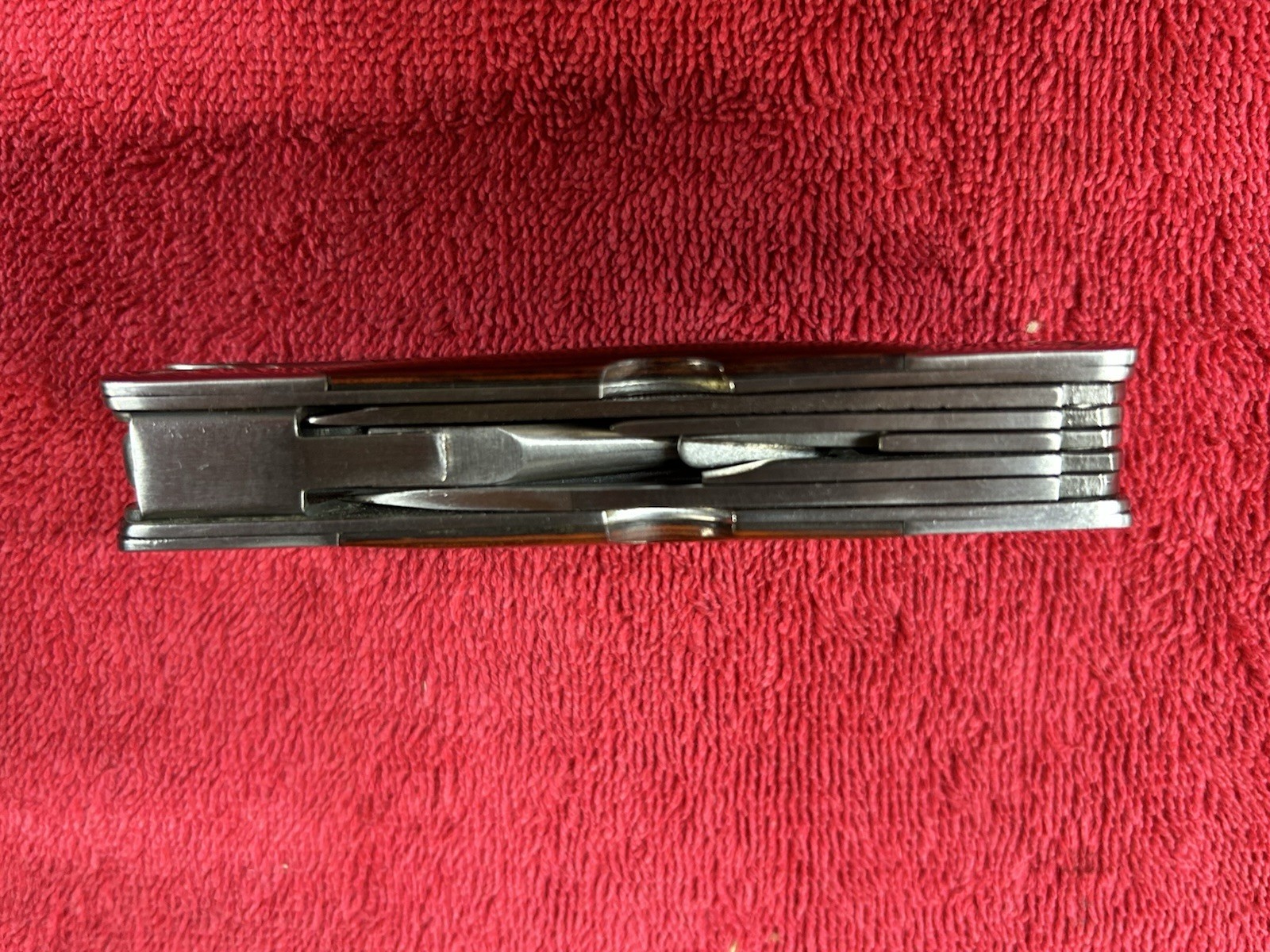 Winchester 2CR Multi-Tool Wood Grain Grip & Nylon Sheath Bit Set Excellent
