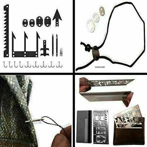 Bugout Fishing 22 in 1 Survival Card Stainless, Lightweight (5706) Free Shipping