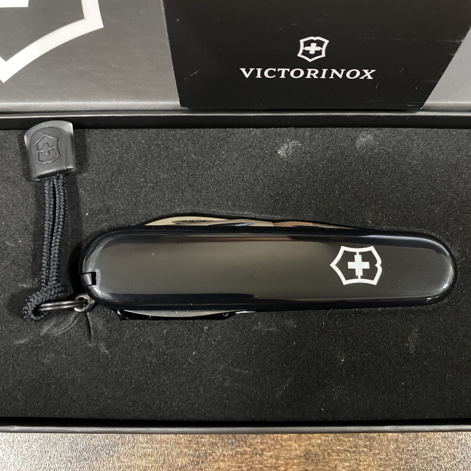 Victorinox Swiss Army Knife Onyx Monochrome Black Spartan – New Unused