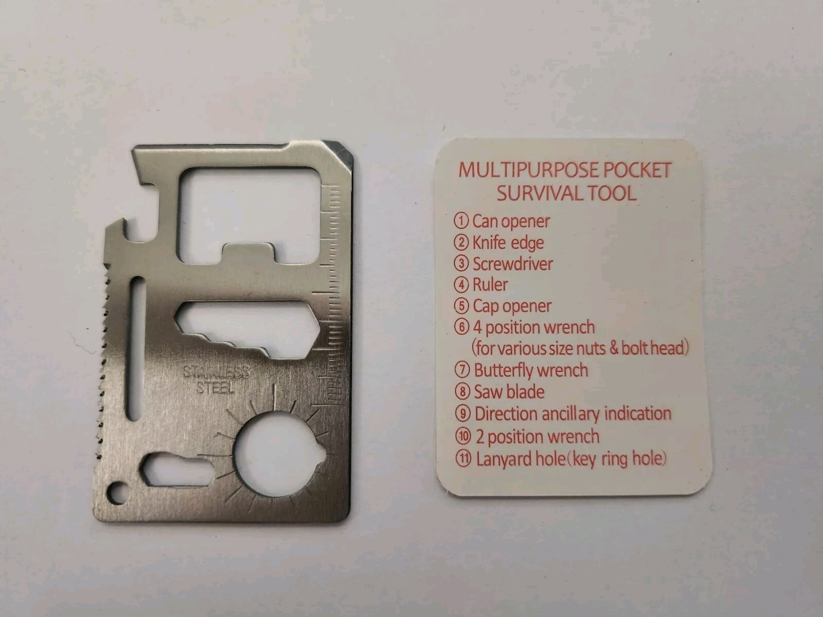Metal Multitool – Credit Card Sized